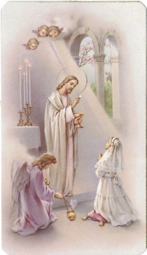 Image de Jésus + première communiante