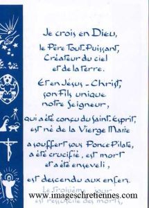 Prière du « Je crois en Dieu »
