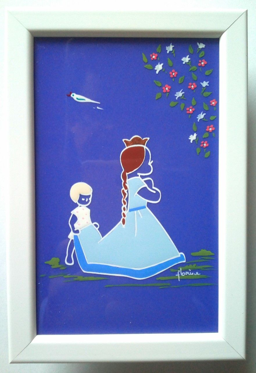 saint céramique encadrée N°056