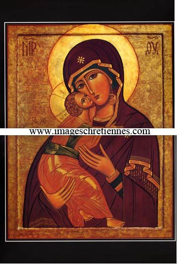 Poster Vierge de Vladimir A4