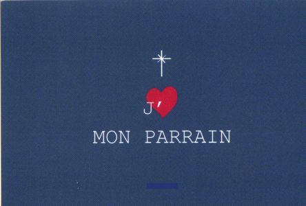 Carte remerciements – J’aime mon Parrain