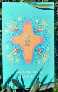 Image de communion en vernis selectif