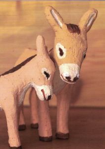 Carte de vœux chrétienne : Mon petit ânon