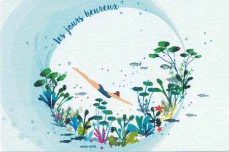 Carte à message : Les jours heureux