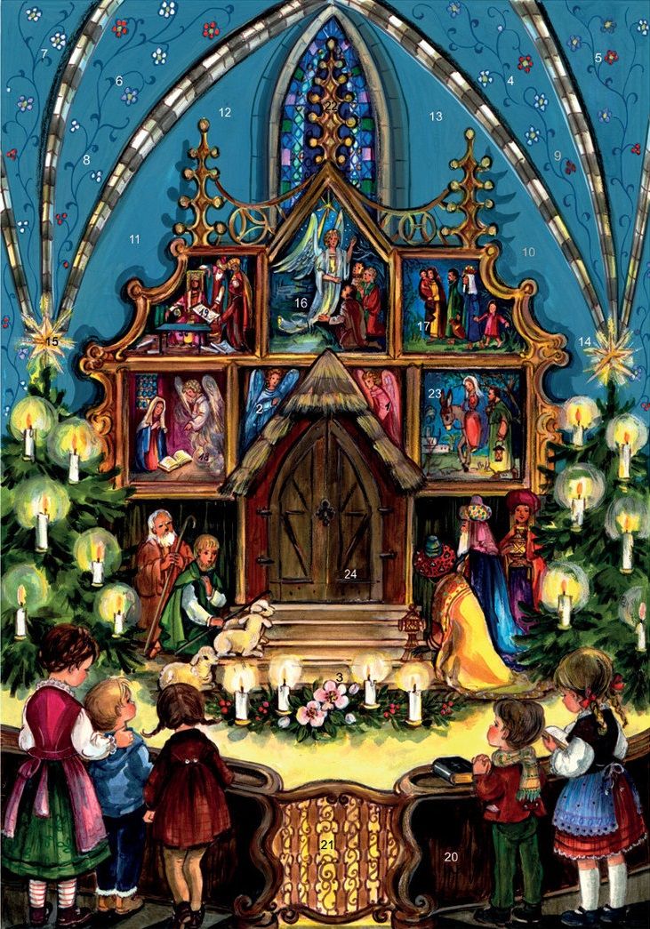 Calendrier de l'Avent A4 pour les 3-6 ans