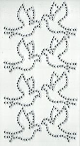 Stickers colombes diamants