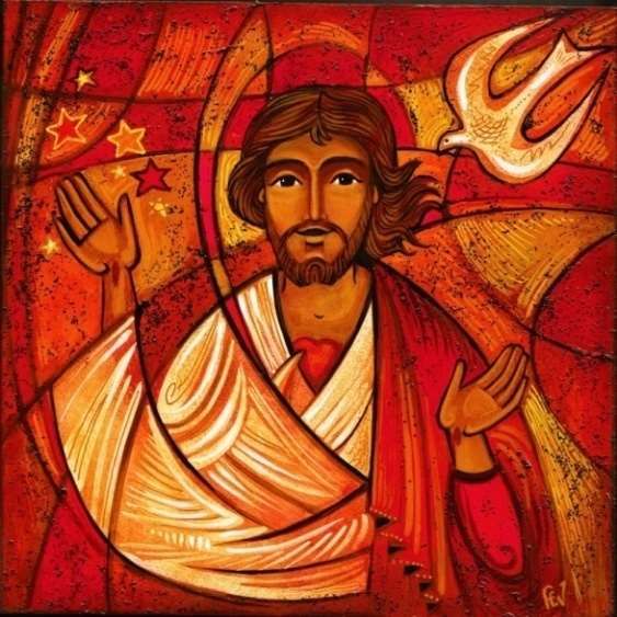 Icône du Christ Coeur du monde