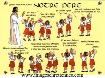 Prière du Notre Père vouvoiement