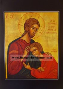 Le christ et Saint Jean poster A4