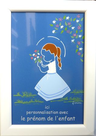 saint céramique encadrée N°008