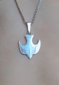 Colombe argent pleine