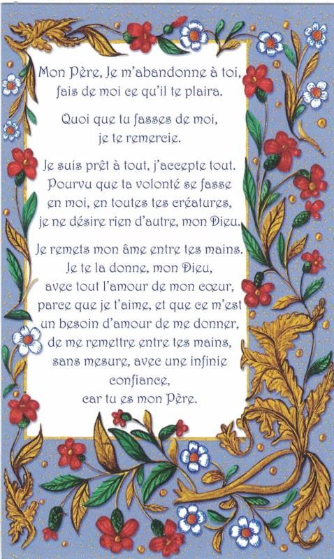 Image Prière de Charles de Foucauld - 50 exemplaires