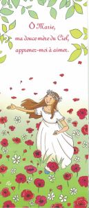 Image de baptême ou de communion fille