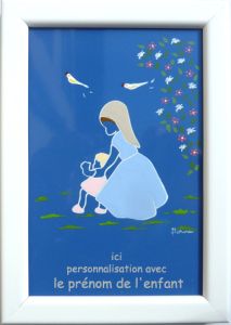 saint céramique encadrée N°036