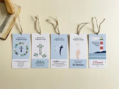 Lot de 5 images de profession de foi – illustrations N°2 de Candy