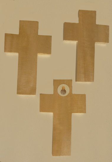 Croix bois nu petite