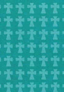 Papier cartonné croix bleue