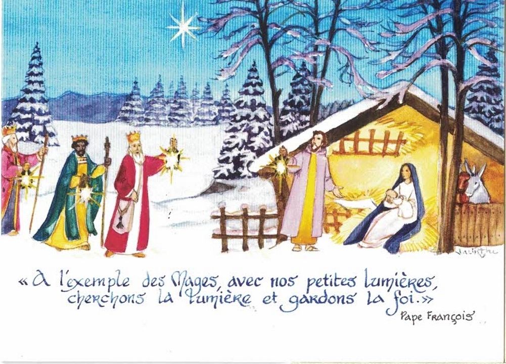 Carte de Voeux " Nos petites lumières"