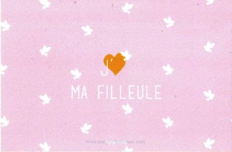 Carte de félicitations – J’aime ma Filleule