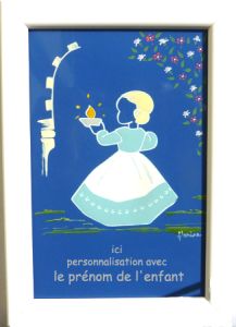 saint céramique encadrée N°028