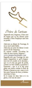 Signet : Prière de l’artisan