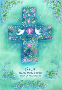 Image de Communion croix bleue