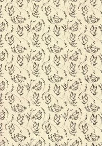 Papier cartonné colombes dorées