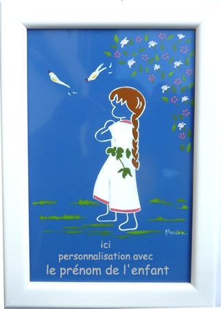 saint céramique encadrée N°026