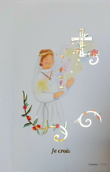 Image de profession de foi  - fille