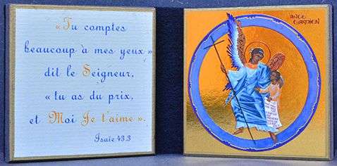 Diptyque or l'Ange Gardien bleu