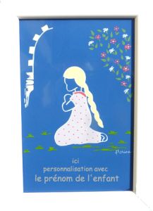 saint céramique encadrée N°023