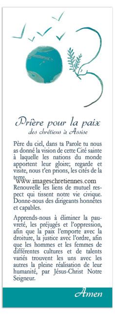 Signet : Prière pour la paix