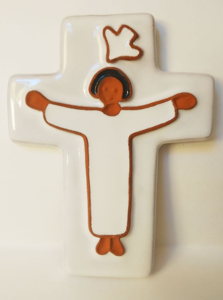 Croix Jésus ressuscité et colombe