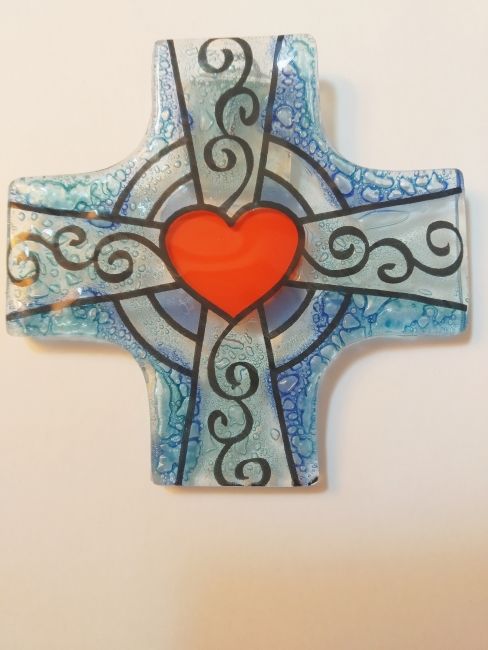 Croix de communion en verre