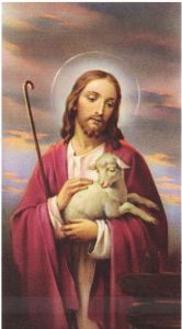 Image de Jésus bon berger – bras