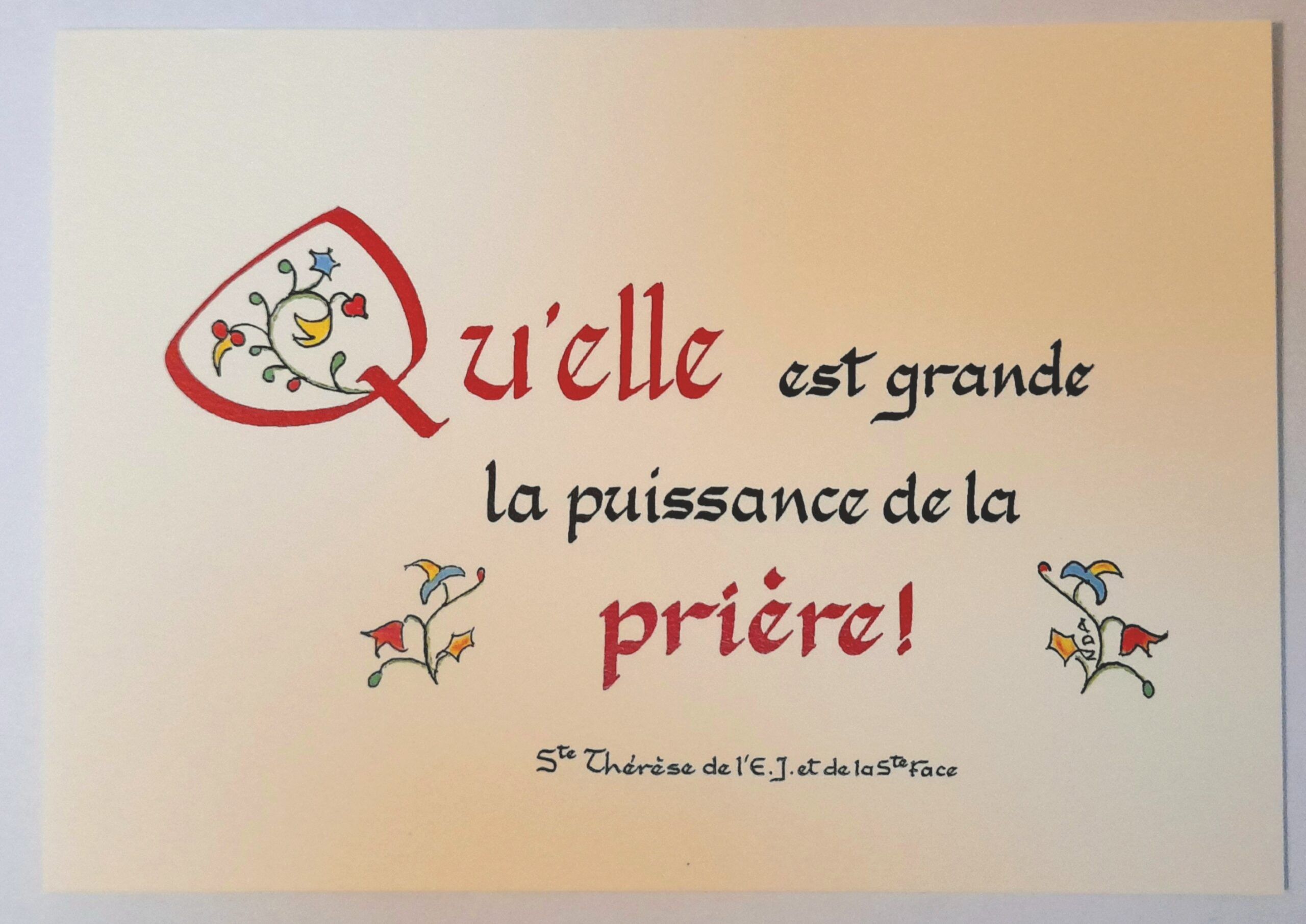 Quelle est grande la puissance de la prière