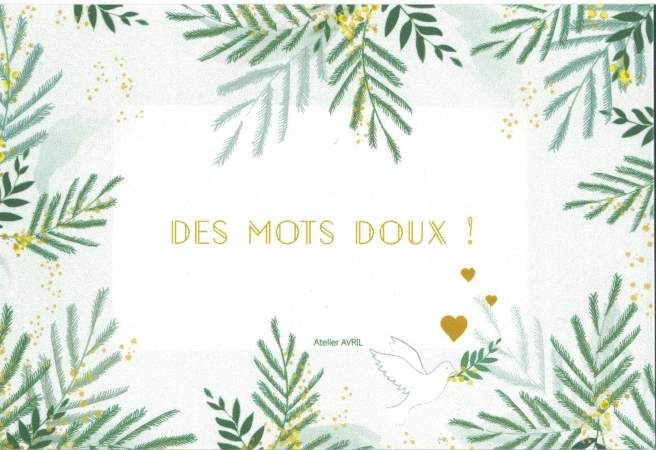 Carte Postale : Des mots doux