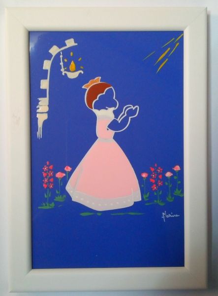 saint céramique encadrée N°029