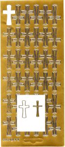 Stickers croix dorées