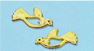 Colombe coeur dorée