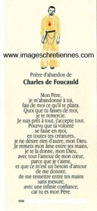 Prière de Charles de Foucauld