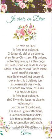 Prière du Je crois en Dieu