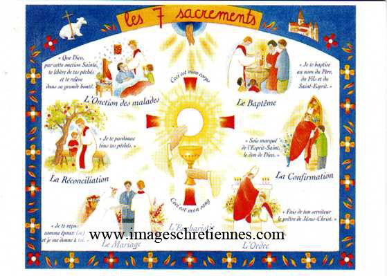 Poster Les sept sacrements