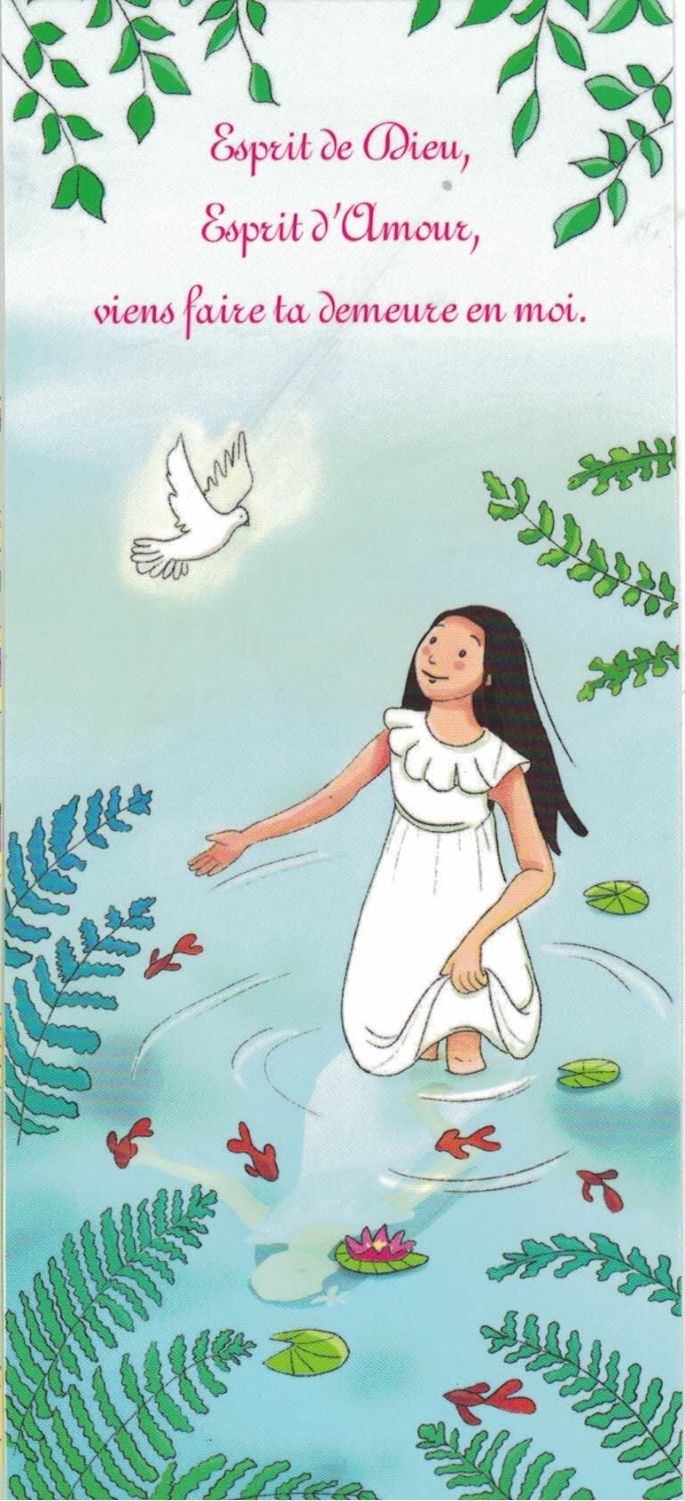 Image de baptême et confirmation fille