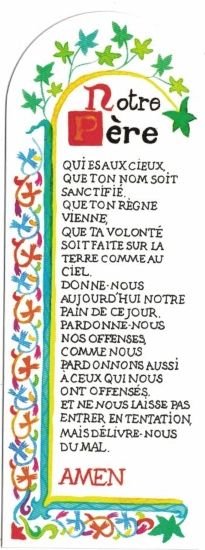 Signet Prière du Notre Père