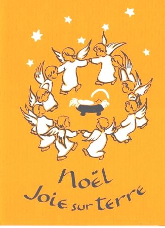 Carte de vœux abbaye argentant : Ronde des anges