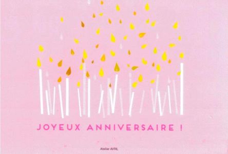 Carte de Joyeux anniversaire
