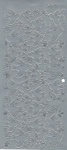 Stickers colombe argenté N° 2