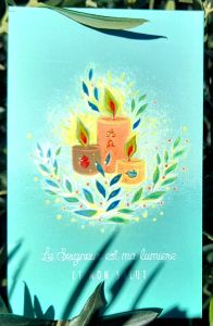 Image de baptême ; communin ; profession de foi et confirmation colombe et croix