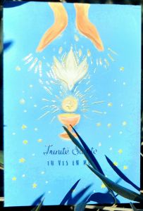 Image de communion en vernis selectif